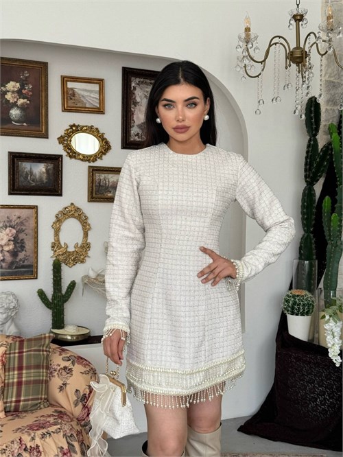 Porse Dress with Stone Details