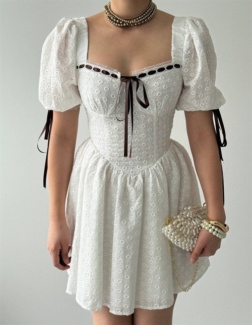 Preas Dress with Ribbon Detail