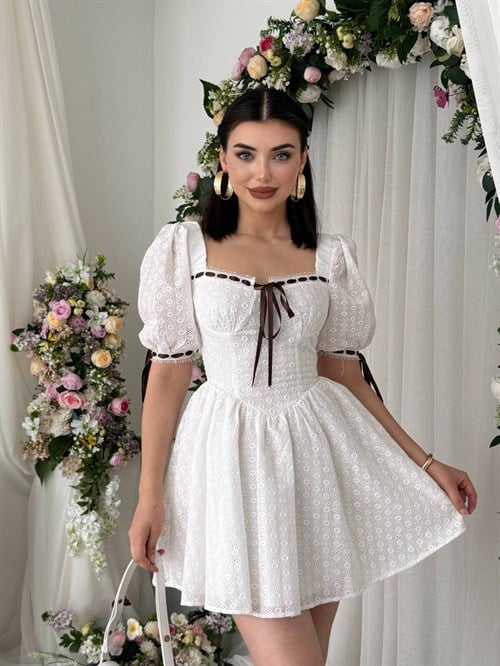 Preas Dress with Ribbon Detail