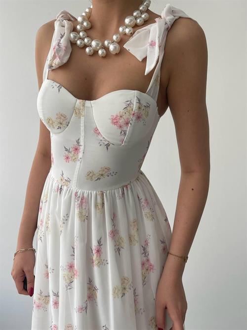 Wholesale Roseta Tie-Up Midi Dress