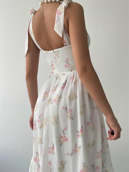 Wholesale Roseta Tie-Up Midi Dress