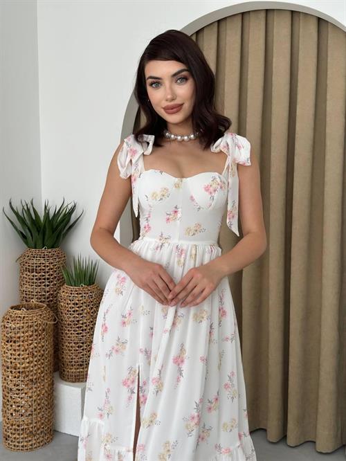 Wholesale Roseta Tie-Up Midi Dress