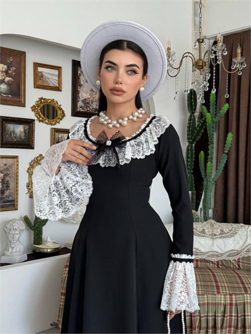 Ruyn Dress with Brooch Detail