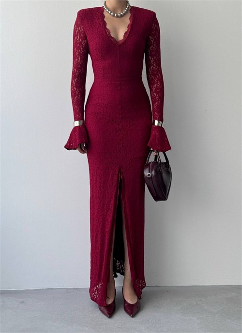 Ruyon Dress with Slit Detail