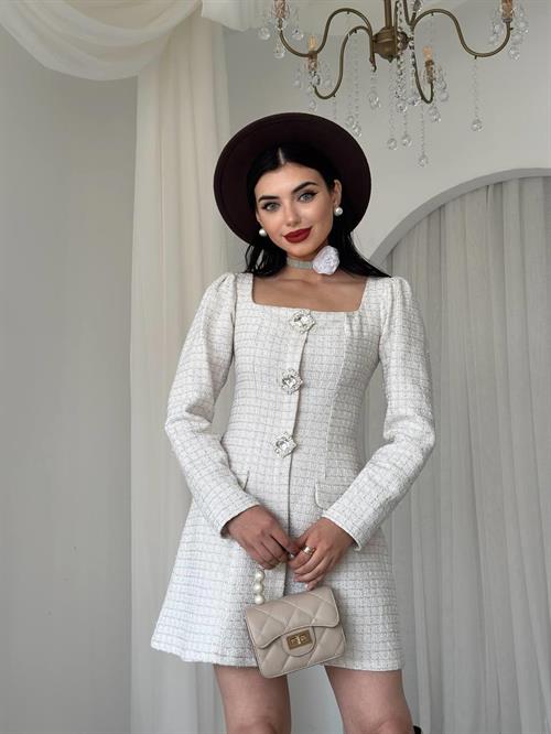 Sassa Button Detailed Dress