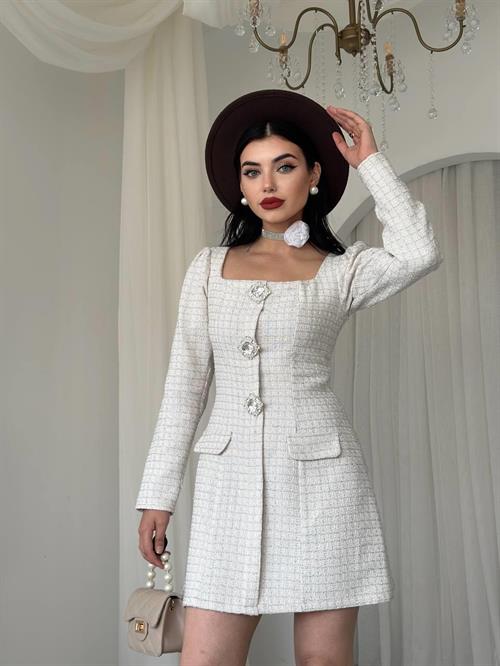 Sassa Button Detailed Dress