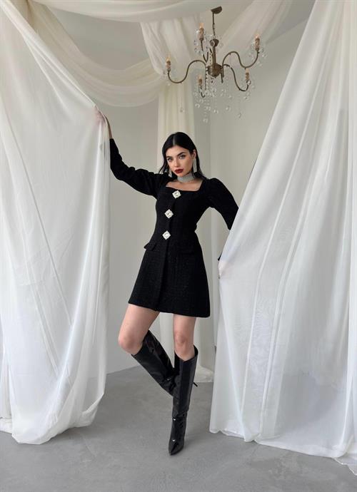 Sassa Button Detailed Dress