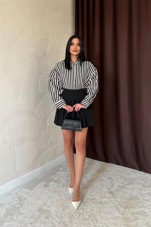 Wholesale Black Striped Shirt