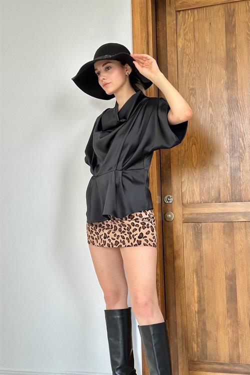 Wholesale Degaje Collared Blouse - Black