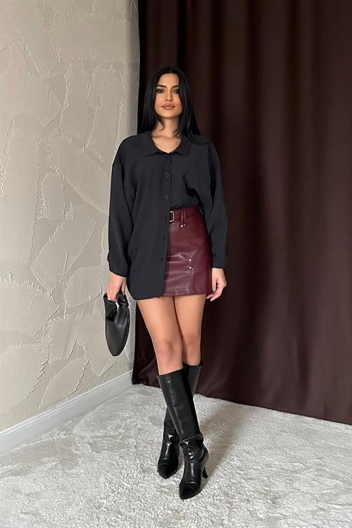 Wholesale Black Loose Shirt