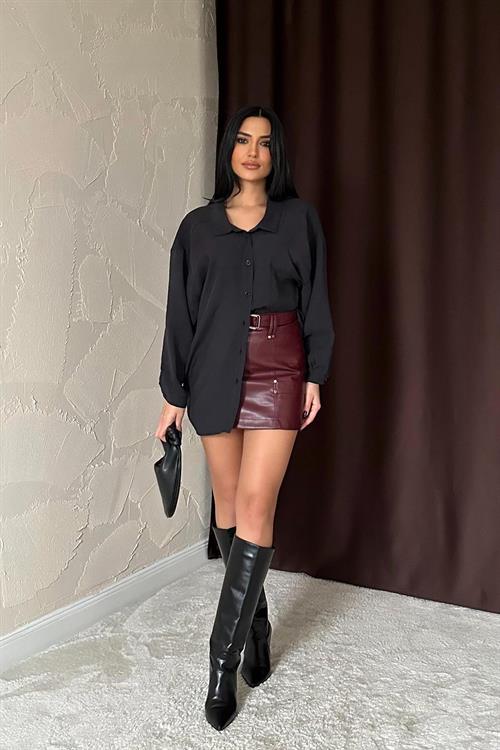 Wholesale Black Loose Shirt