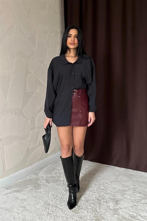 Wholesale Black Loose Shirt