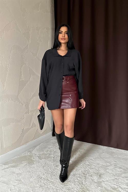 Wholesale Black Loose Shirt