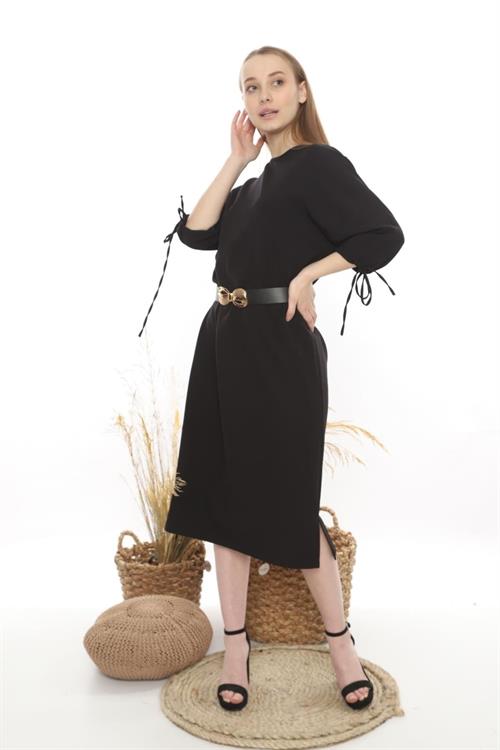 Wholesale Black Slit Dress