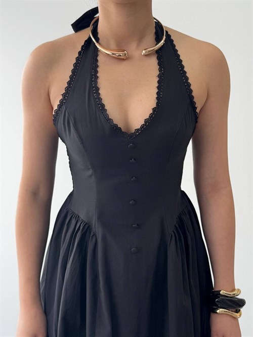 Smen Button Detail Dress