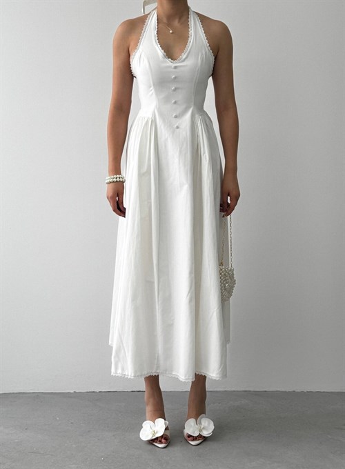 Smen Button Detail Dress