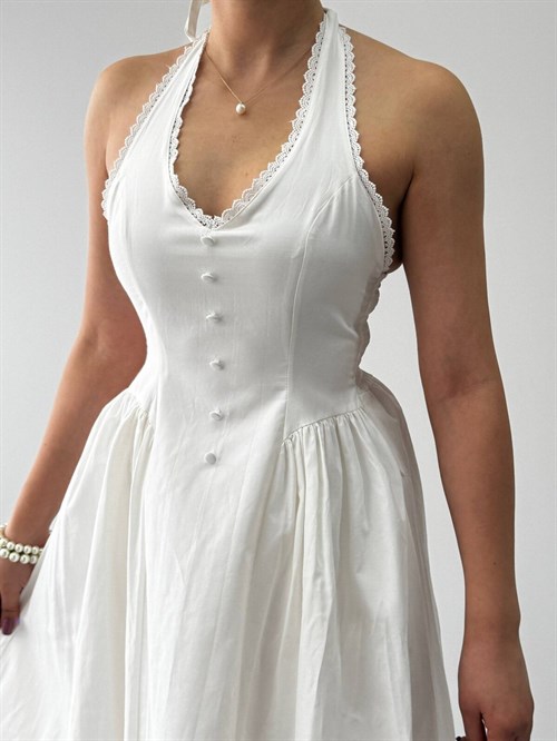 Smen Button Detail Dress