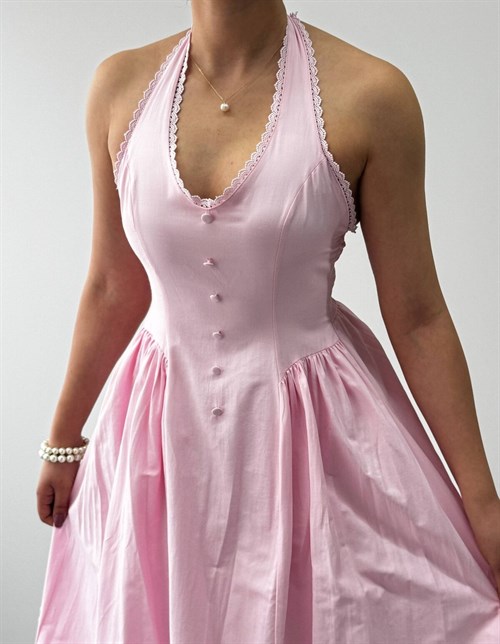 Smen Button Detail Dress
