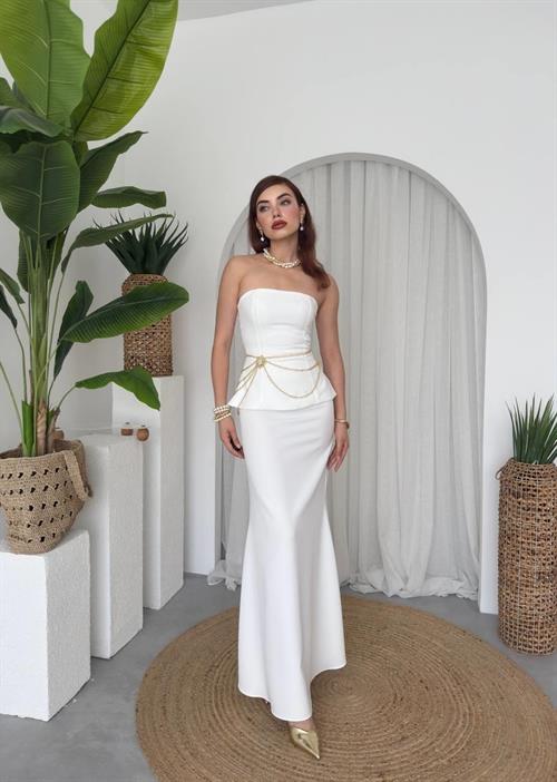 Spas Strapless Dress