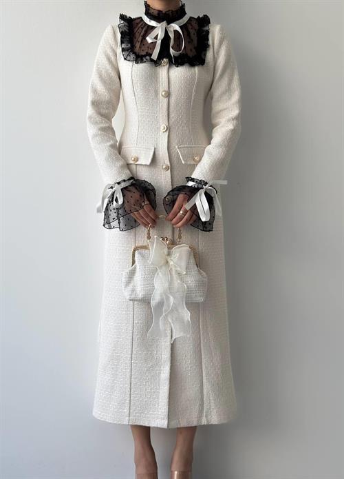 Stro Lace Detailed Dress