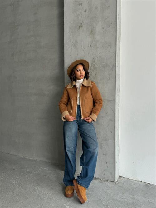 Suede Plush Wholesale Coat - Taba Taba