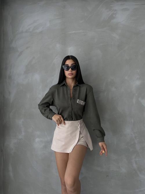 Suet Wholesale Shirt - Khaki