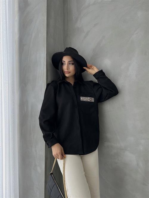 Suet Wholesale Shirt - Black