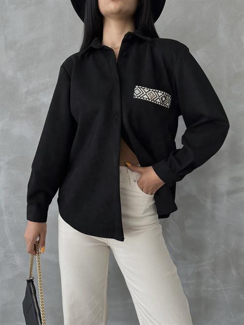 Suet Wholesale Shirt - Black