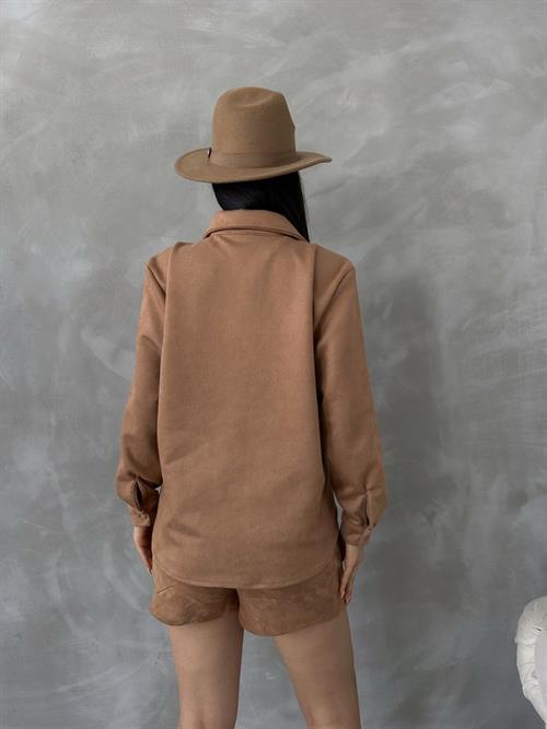 Suet Wholesale Shirt - Tan