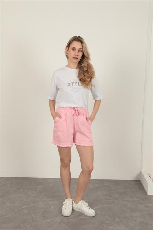 Tassel WomenS Shorts-Pink