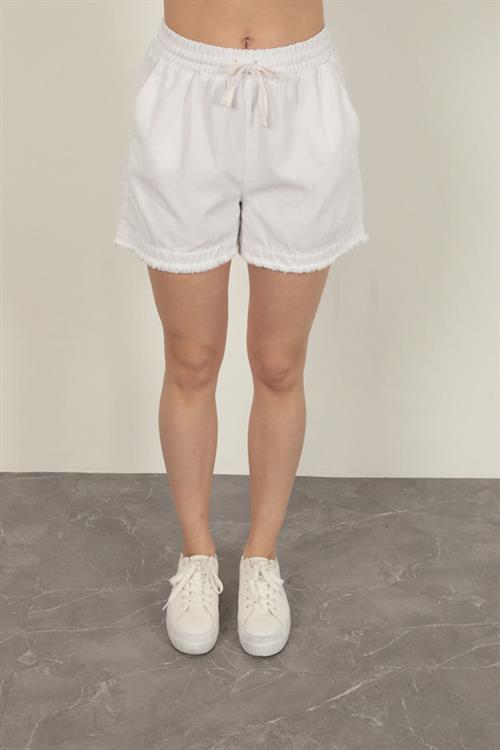Tassel WomenS Shorts-White
