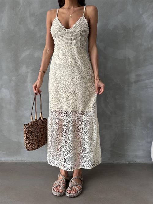 Ham Dantel Toptan Elbise