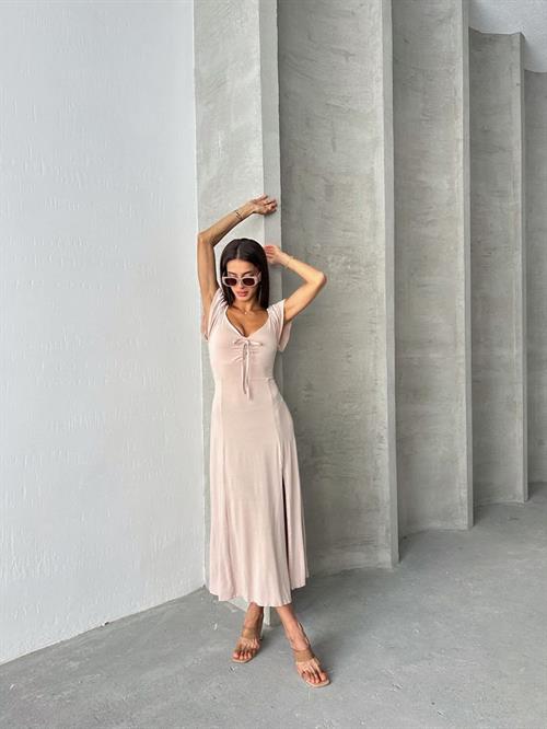 Taş Düz Viskon Toptan Elbise