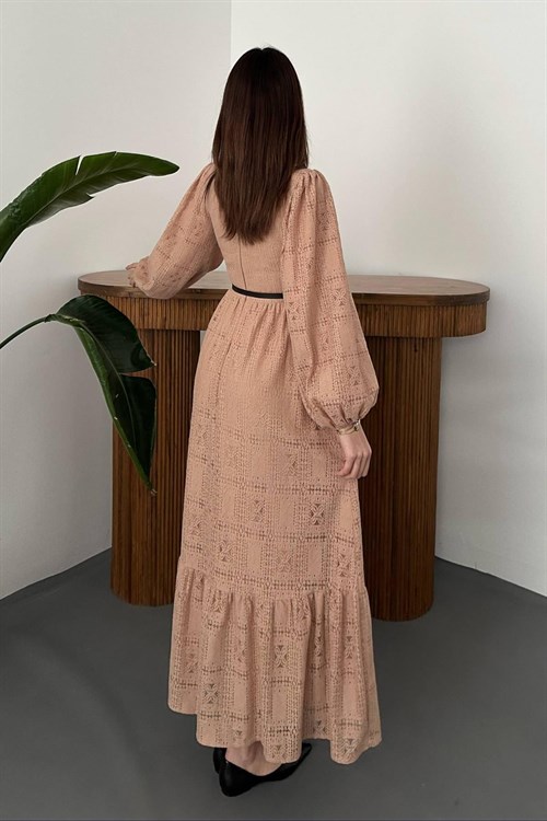 Wholesale Beige Lace Dress