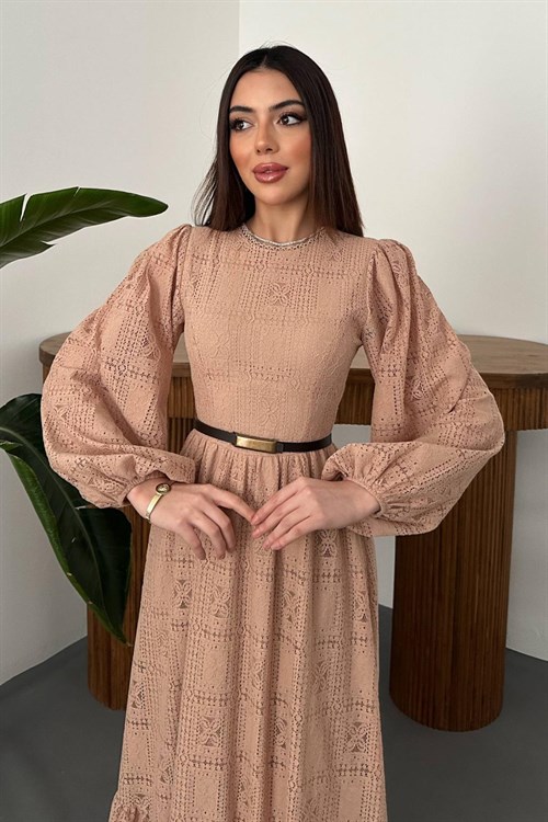Wholesale Beige Lace Dress