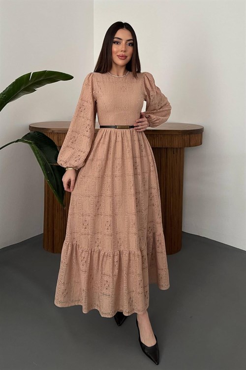 Wholesale Beige Lace Dress