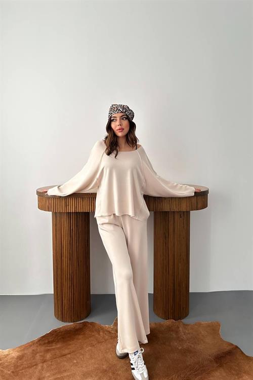 Wholesale Beige Modal Suit