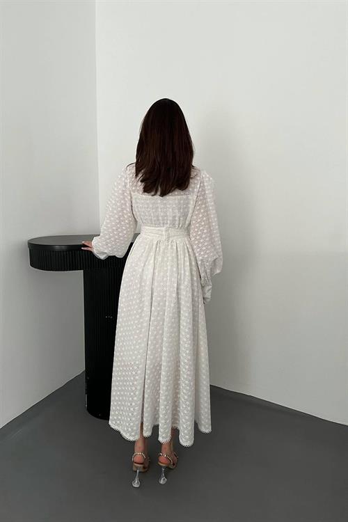 Wholesale White Broderie Anglaise Dress