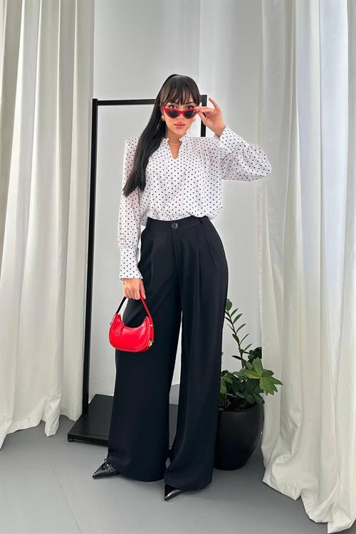 Wholesale White Polka Dot Shirt