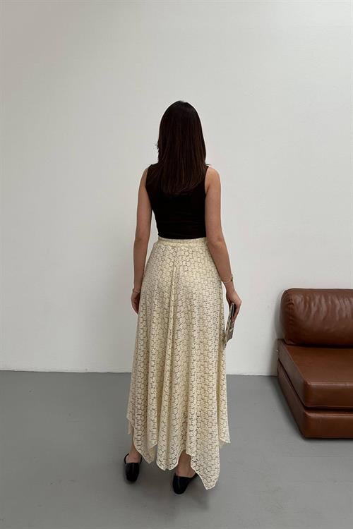 Wholesale Ecru Lace Skirt