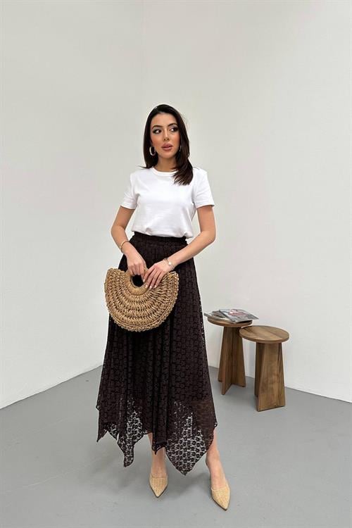 Wholesale Brown Lace Skirt
