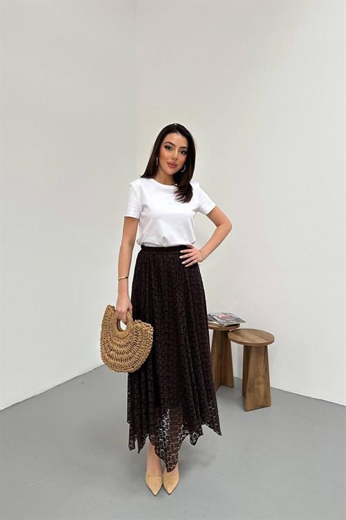 Wholesale Brown Lace Skirt