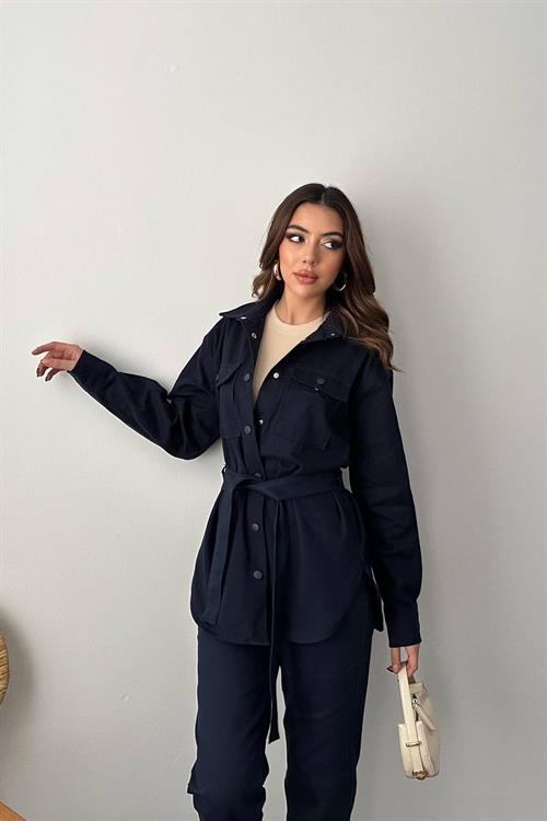 Toptan Lacivert Gabardin Takım