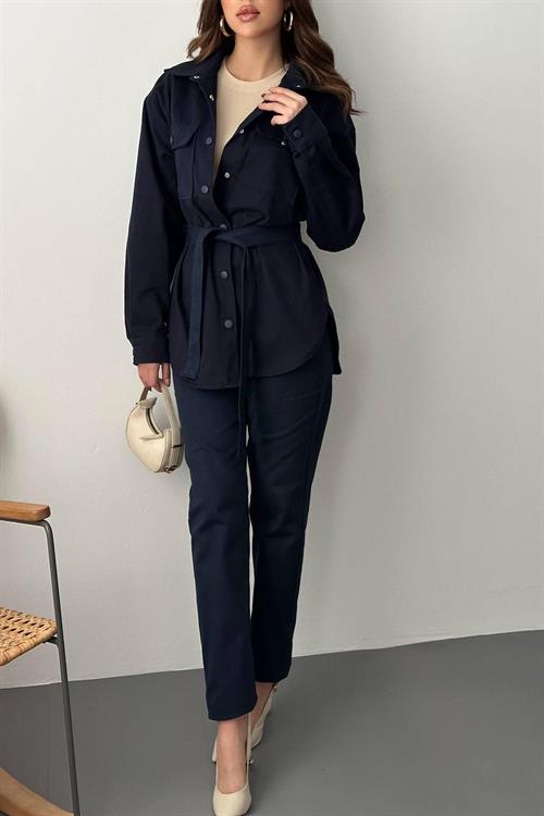 Toptan Lacivert Gabardin Takım