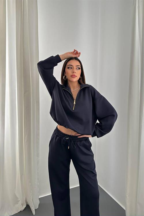 Wholesale Navy Zip-Front Scuba Suit