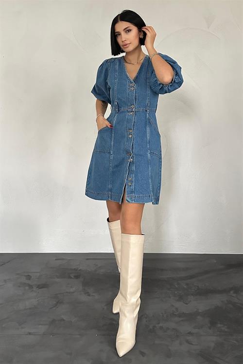 Wholesale Blue Denim Dress