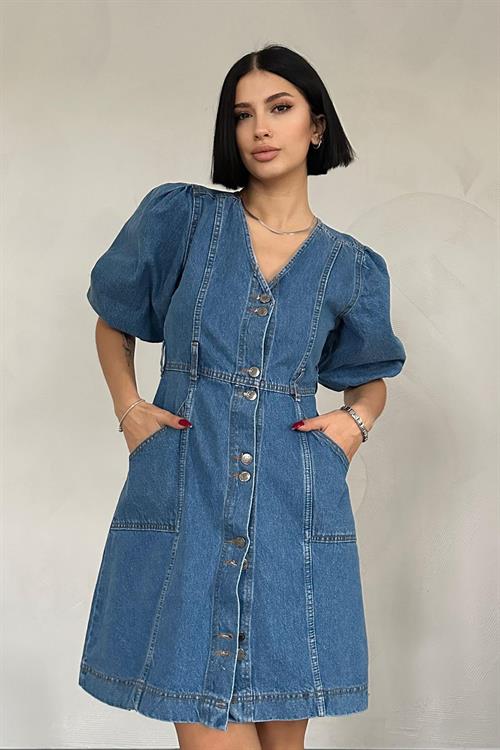 Wholesale Blue Denim Dress