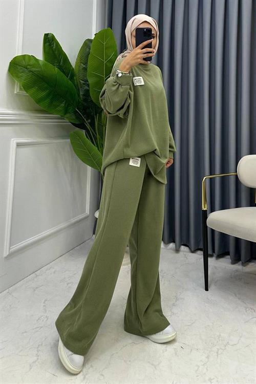 Wholesale Mint Ribbed Two-Piece Set