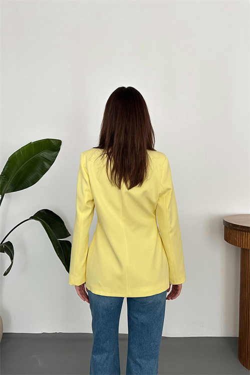 Wholesale Yellow Waist-Fit Blazer