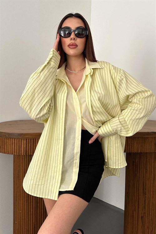 Wholesale Yellow Striped Shirt